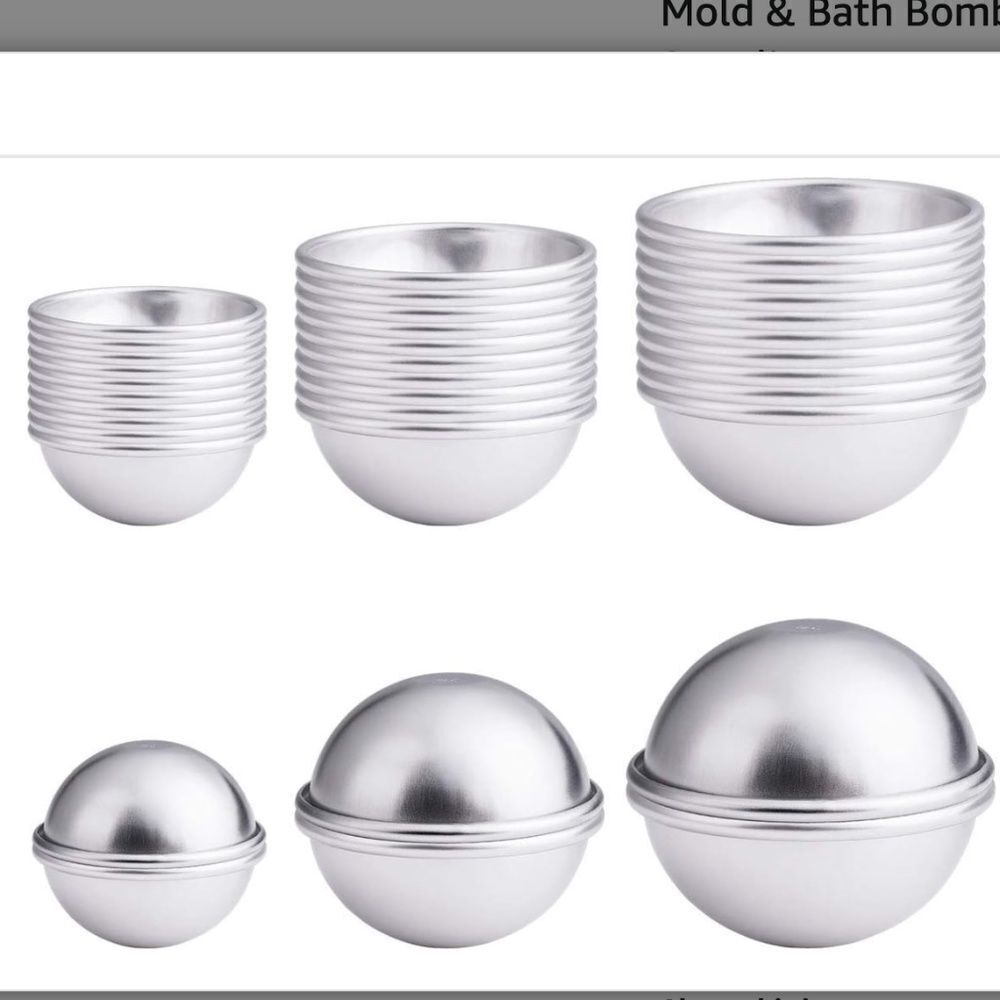 30PCS- Bath Bomb Mold Kit, 10 ea 3 Size Mold & Bath Bombs Press for DIY Making